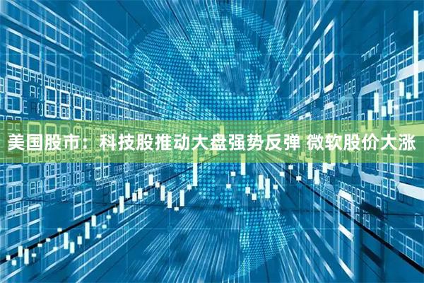 美国股市：科技股推动大盘强势反弹 微软股价大涨