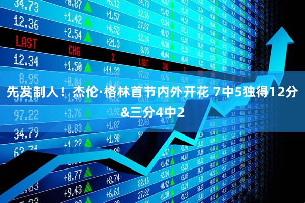 先发制人！杰伦·格林首节内外开花 7中5独得12分&三分4中2